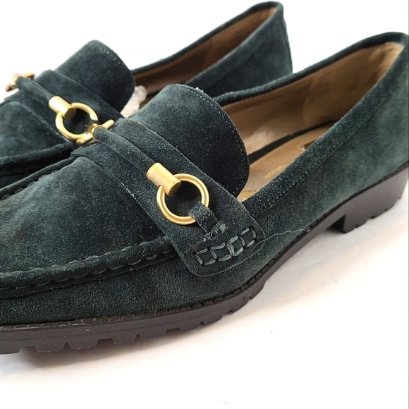 Liz Claiborne Green Suede Loafer sz 8 - Picture 7 of 14